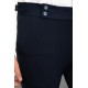 Dark Blue Color Belted Design Classic Wool Men's Trousers