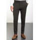 Khaki Color Belted Design Classic Wool Men's Trousers