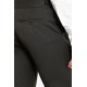 Khaki Color Belted Design Classic Wool Men's Trousers