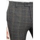 Black Color Check Patterned Design Classic Wool Men's Trousers