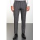 Black Color Check Patterned Design Classic Wool Men's Trousers