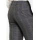 Black Color Check Patterned Design Classic Wool Men's Trousers