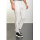Ecru Color Cotton Fabric Casual Men's Pants