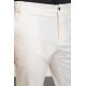 Ecru Color Cotton Fabric Casual Men's Pants