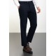 Dark Blue Color Cotton Fabric Classic Men's Trousers