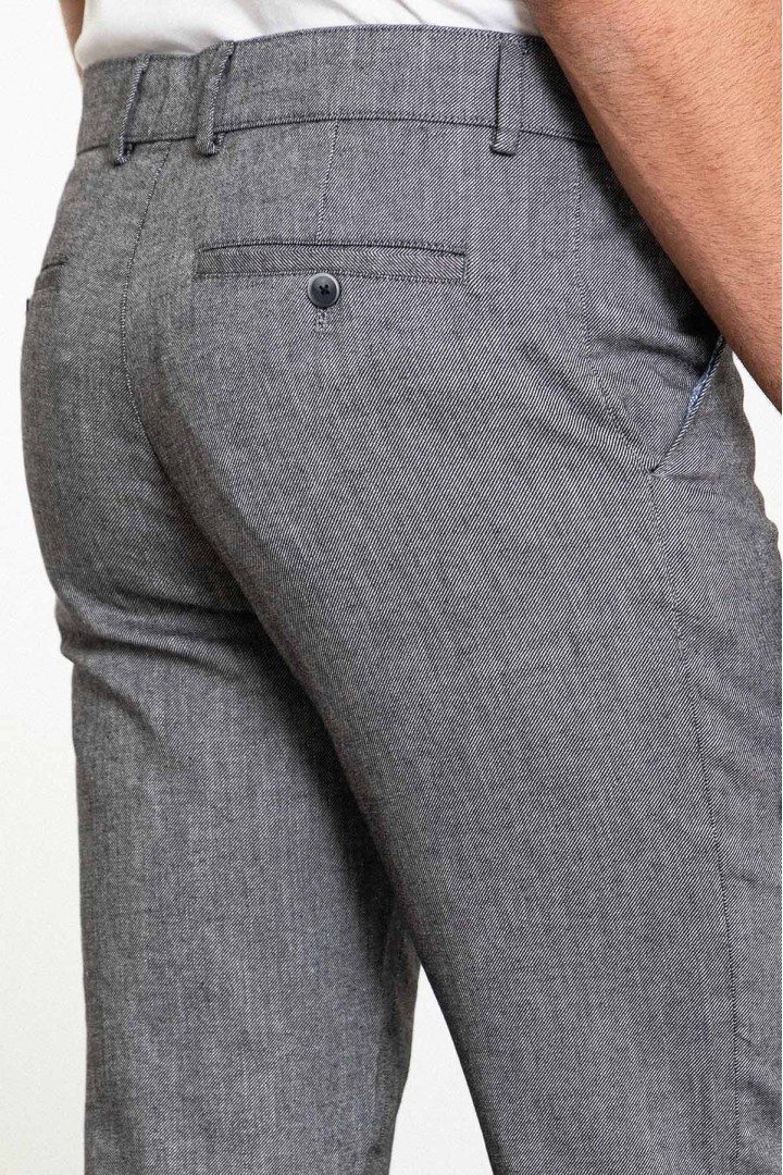 Black Color Casual Cotton Men's Trousers