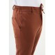 Tile Color Drawstring Design Casual Wool Men's Pants
