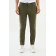 Khaki Color Drawstring Design Relax Fit Casual Men's Joggers