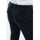 Dark Blue Color Drawstring Design Casual Cotton Men's Pants