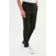 Khaki Color Drawstring Design Casual Cotton Men's Pants