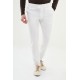 Ecru Color Casual Seersucker Drawstring Men's Pants