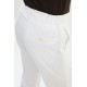 Ecru Color Casual Seersucker Drawstring Men's Pants