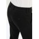 Black Color Belted Design Casual Men's Cotton Pants