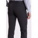 Anthracite Color Viscose And Elastane Fabric Super Slim Classic Mens Pants