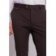 Brown Color Viscose And Elastane Fabric Super Slim Classic Mens Pants