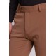 Camel Color Viscose And Elastane Fabric Super Slim Classic Mens Pants