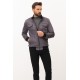 Smoked Color Suede Fabric Flap Pocket Design Casual Men's Jacket