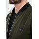 Khaki Color Mandaric Collar Casual Men's Jacket