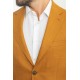 Camel Color Cotton Fabric With Dobby Design Casual Men's Blazer