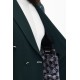 Emerald Color Double Breasted Design Casual Men's Cotton Blazer