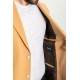 Camel Color Wool And Viscose Fabric With Hanging Pocket Detail Casual Men's Blazer