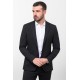 Black Color Wool Fabric Classic Slim Fit Men's Blazer