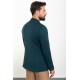 Emerald Color Double Breasted Design Casual Men's Wool Blazer