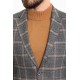 Black Color Check Patterned Design Classic Wool Men's Blazer