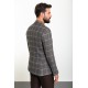 Black Color Check Patterned Design Classic Wool Men's Blazer