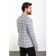 Grey Color Check Patterned Design Classic Men's Blazer