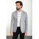 Black Color Hanging Pocket Design Casual Cotton Blazer