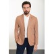 Tile Color Hanging Pocket Design Casual Cotton Blazer