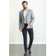 Dark Blue Casual Men's Blazer