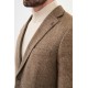 Brown Color Dobby Design Smart Casual Men's Blazer