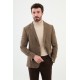 Brown Color Dobby Design Smart Casual Men's Blazer