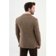 Brown Color Dobby Design Smart Casual Men's Blazer