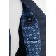 Dark Blue Color Dobby Design Smart Casual Men's Blazer