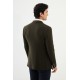 Khaki Color Flap Pocket Design Casual Men's Blazer