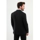 Black Color Flap Pocket Design Casual Men's Blazer