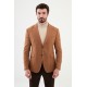 Camel Color Flap Pocket Design Casual Men's Blazer