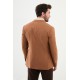 Camel Color Flap Pocket Design Casual Men's Blazer