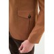 Camel Color Flap Pocket Design Casual Men's Blazer