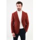 Tile Color Flap Pocket Design Casual Men's Blazer