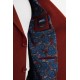 Tile Color Flap Pocket Design Casual Men's Blazer