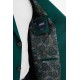 Emerald Color Flap Pocket Design Casual Men's Blazer