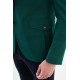 Emerald Color Flap Pocket Design Casual Men's Blazer