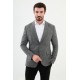 Anthracite Color Dobby Design Classic Men's Blazer