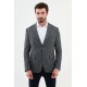 Dark Blue Color Dobby Design Classic Men's Blazer