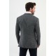 Dark Blue Color Dobby Design Classic Men's Blazer