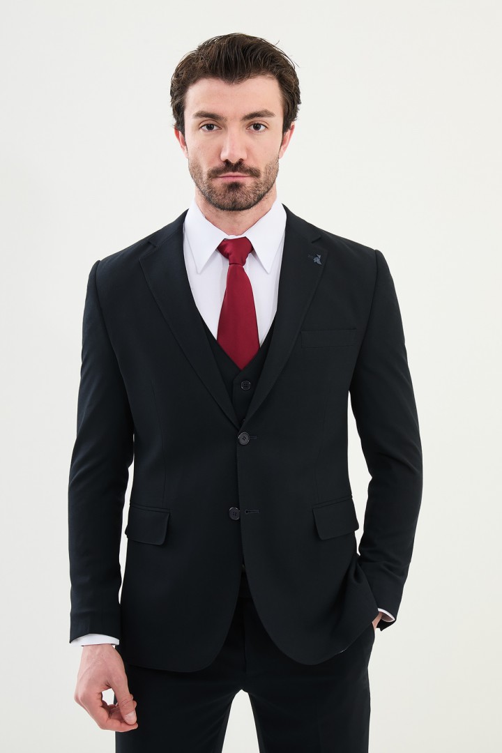 Dark Navy Blue Classic Men's Suit